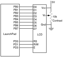 LCD Circuit Diagram